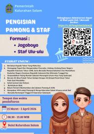 PENGISIAN JOGOBOYO DAN STAF ULU-ULU KALURAHAN SALAM 